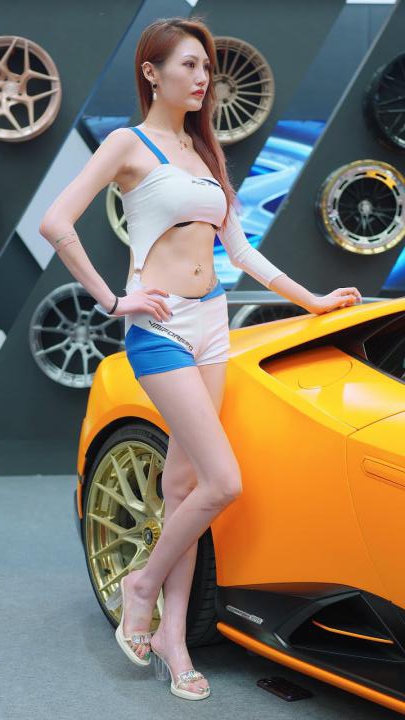 4K 2023蘇州GTSHOW改裝車展 Auto Salon 레이싱모델 Racing Model 02-神兽街拍