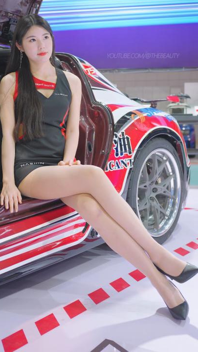 4K 2023上海AIT改裝車展 Auto Salon 레이싱모델 Racing Model 11-神兽街拍