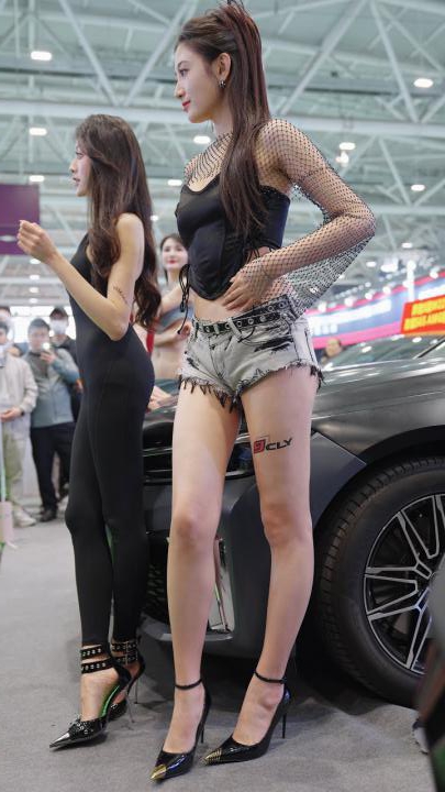 4K 2024深圳改裝車展 Auto Salon 레이싱모델 Racing Model #珍妮 LOOKBOOK 룩북 89-神兽街拍